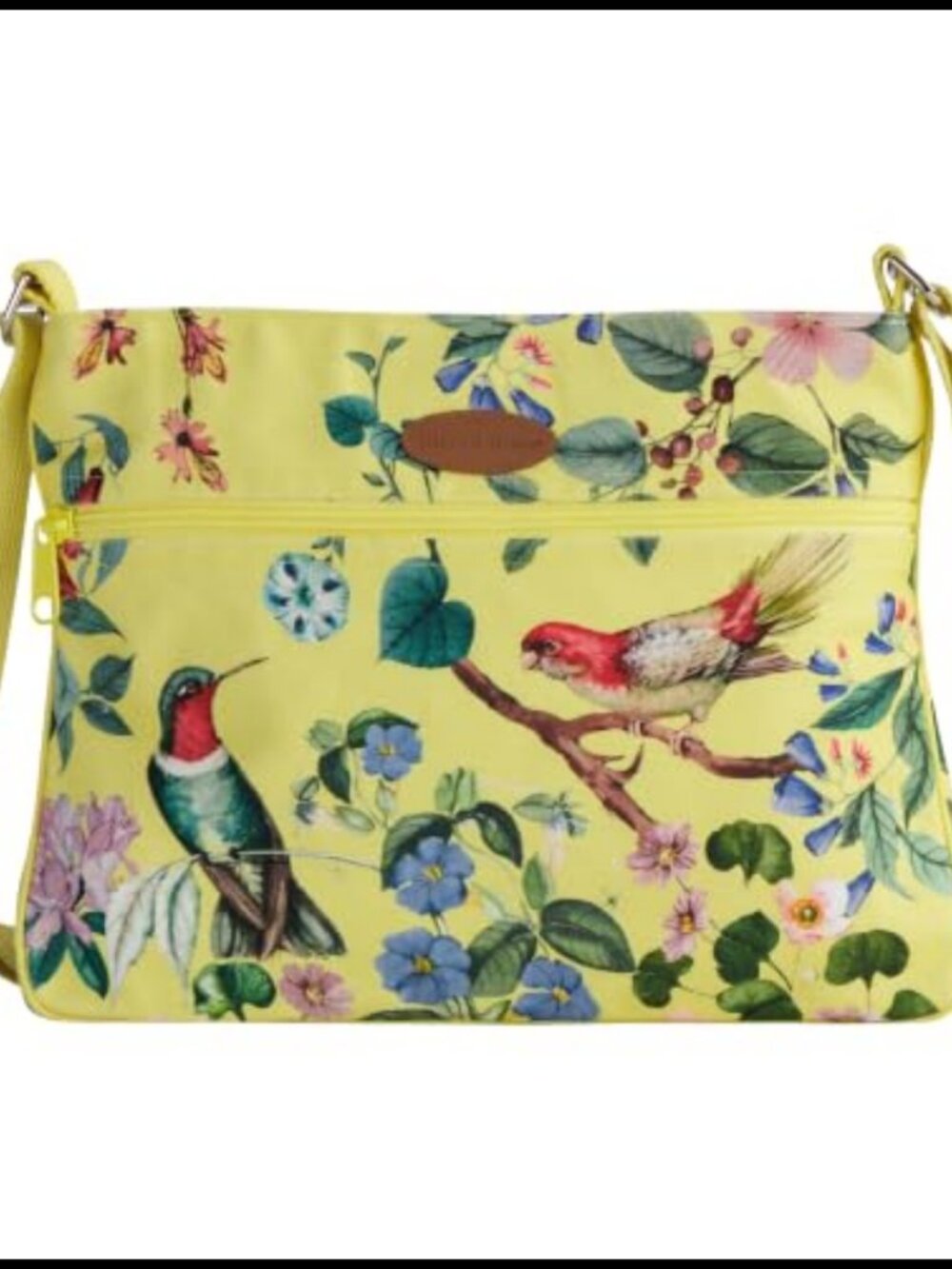 Cotton Canvas Crossbody Bag Adjustable Strap Zip Pockets Everyday